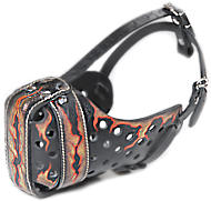Handmade Leather dog muzzle "Dondi"-plus style For Shepherds
