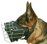 New Style Full Padded Wire Dog Muzzle For German Shepherd