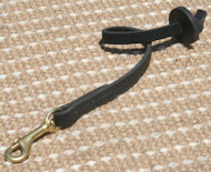 Leather Obedience Dog Leash with Pull Tab 2 foot for Shepherd Leather Obedience Dog Leash with Pull Tab 2 foot for Shepherd
