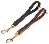 Leather Snap Tab 10 inch LEASH for German Shepherd