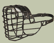 German Shepherd Wire Dog MUZZLE for winter