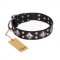 "Smart Geometry" FDT Artisan Studded Leather German Shepherd Collar