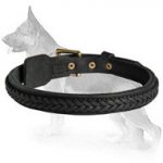 Gorgeous Wide Leather Dog Collar