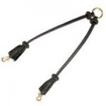 Decorated Leather German Shepherd Coupler for Walking 2 Dogs