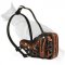 Magma Painted Leather German Shepherd Muzzle