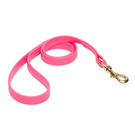 Pink Waterproof German Shepherd Leash Made of Biothane