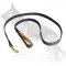 Leather German Shepherd Leash with Support Material on Handle