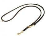 Multifunctional Round Leather German Shepherd Leash