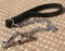 Exclusive Chain Dog Leash with Leather Handle - slip lead 26-42"