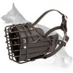 German Shepherd Dog Wire Cage Padded Muzzle