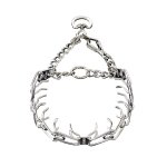 Fast Handling with Dog Pinch Prong Collar Chrome Plated - 1/8 inch (3.25mm)
