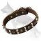 Custom Studded German Shepherd Leather Dog Collar