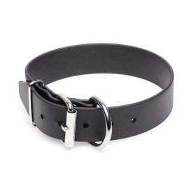 Extra Wide Black Biothane German Shepherd Collar