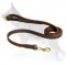 Stitched Leather German Shepherd Leash