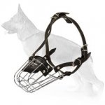 Free Breathing German Shepherd Wire Basket Muzzle