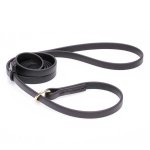 Black Biothane German Shepherd Leash and Collar Combo