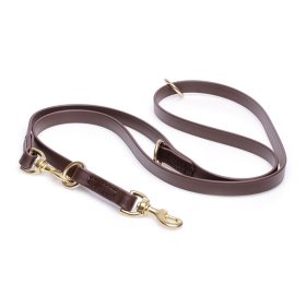 Multipurpose Brown Biothane German Shepherd Leash for over 7 Different Activities