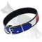 American Flag Dog Collar for German Shepherd - Leather USA collar