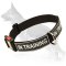 German Shepherd Nylon Dog Collar With ID Patches