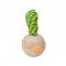 German Shepherd Hollow Rubber Ball With Nylon Rope 2 inches (5 cm) TT4