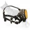 German Shepherd Dog Leather Muzzle With Cones and Studs