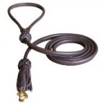 Handcrafted Decorated Leather German Shepherd Leash