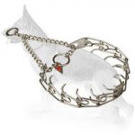 HS Stainless Steel Pinch Prong Collar for Obedience Training - 1/11 inch (2.25 mm)