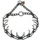 Stylish Black HS Stainless Steel Pinch Prong Collar - 1/8 inch ( 3.2 mm )