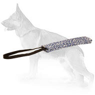 French Linen Puppy Training Bite Tug with Handle