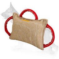 Jute German Shepherd Bite Pad with 3 Handles