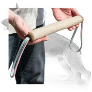 Rolled Jute German Shepherd Tug with 2 Rope Handles