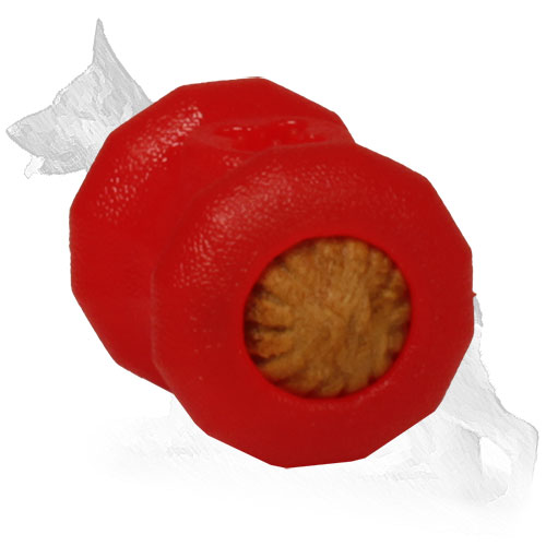 Special rubber treat dispenser