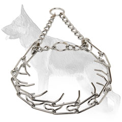 Chrome Plated Pinch Collar 