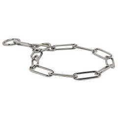 Stainless Steel Choke Collar with Long Links