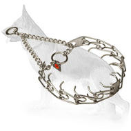 HS Stainless Steel Pinch Prong Collar for Obedience Training - 1/11 inch (2.25 mm)