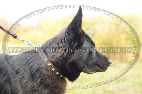 German Shepherd Collar Leather Handmade