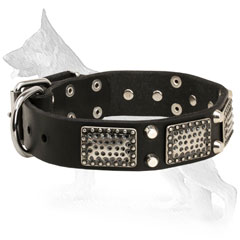 Stylish Design Leather German Shepherd  Collar