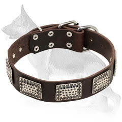 Stylish Design Leather German Shepherd Collar