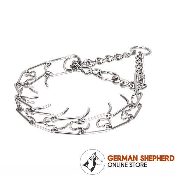 Dependable stainless steel O-ring for leash attachment on prong collar