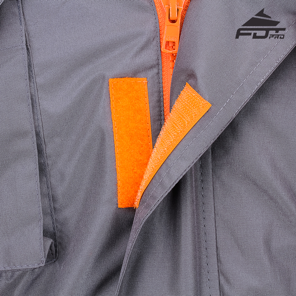 Reliable Velcro Fastening on Dog Tracking Jacket for Everyday Activities