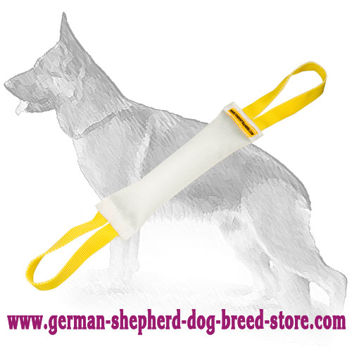 Fire Hose Dog Bite Tug With 2 Handles