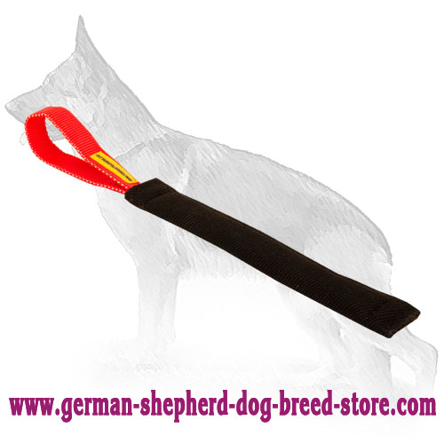 Puppy French Linen Bite Tug with Handle