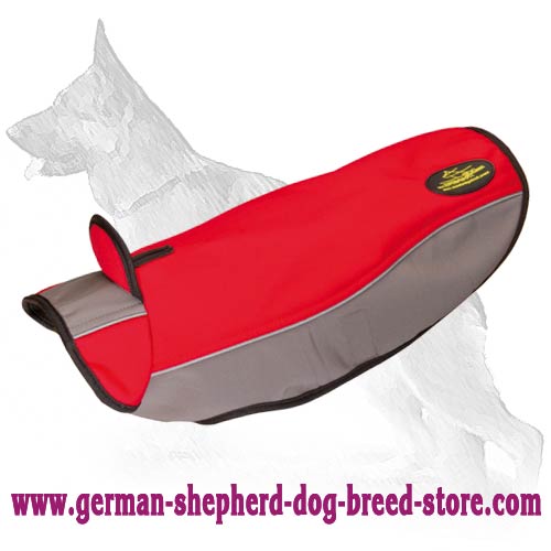 Awesome German Shepherd Nylon Coat For Winter Use