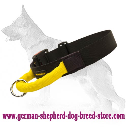 Nylon German Shepherd Collar with Handle