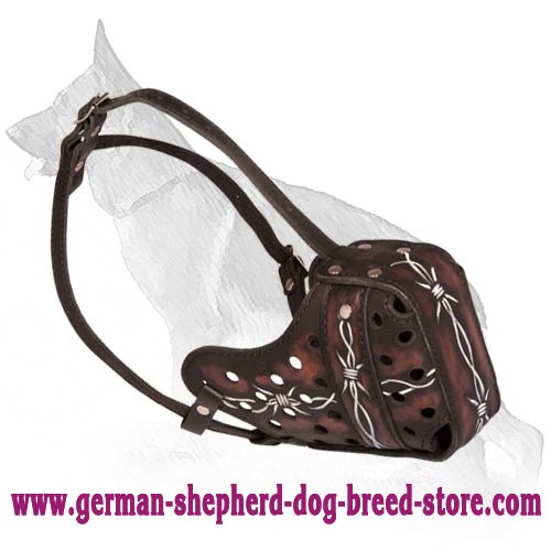 Handpainted German Shepherd Muzzle