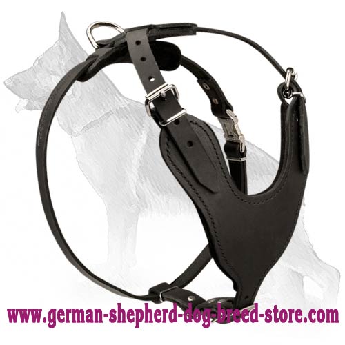 Leather Dog Harness for German Shepherd