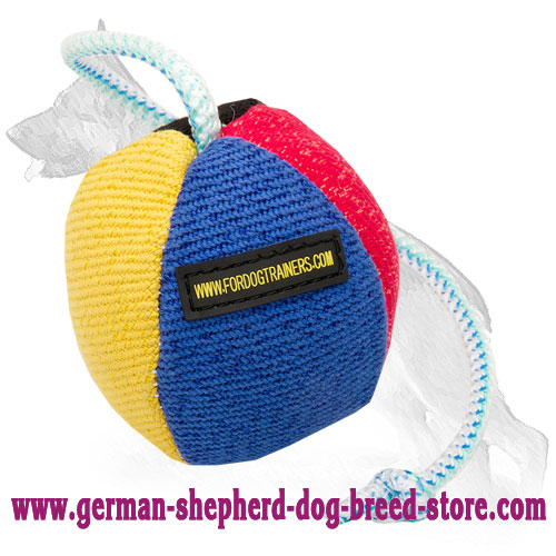 German Shepherd French Linen Toy Multipurpose - 4 1/3 inch (11 cm)