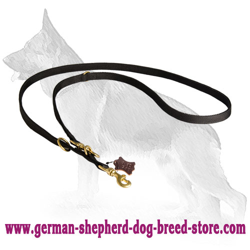 Police Nylon German Shepherd Lead