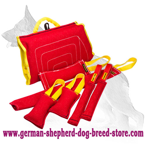 Puppy Daily Training Set of Tugs Made of French Linen