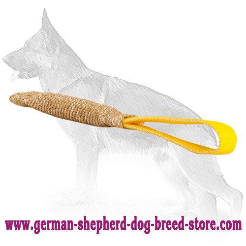 Puppy Jute Bite Tug with Comfortable Handle